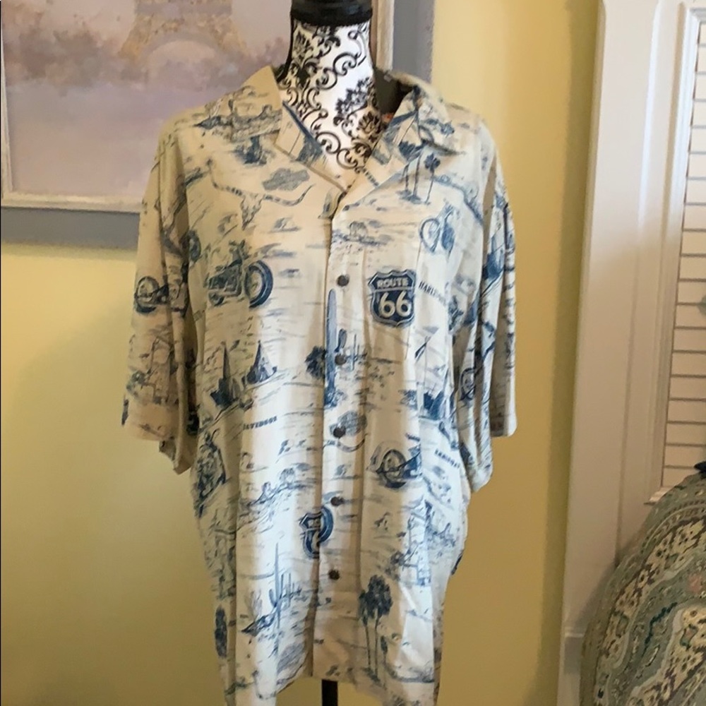 Harley Davidson Aloha Hawaiian Shirt